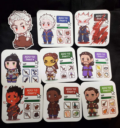 BG3: Vinyl Stickers