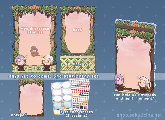 FFXIV: Days Gone By stationery+standee set