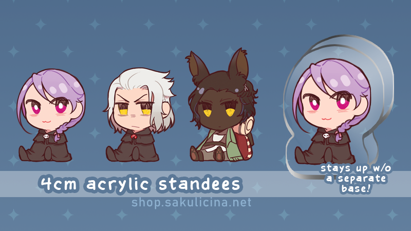 FFXIV: 4cm acrylic standees